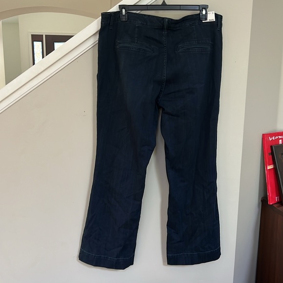 Code Bleu Plus Size Long Wide Leg Stretch Denim Jeans - Picture 3 of 10